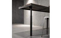 Metal Table Leg with Mounting Plate Easy Installation Table Leg Mounting Hardware Slim Heavy-Duty for DIYers, Bar Tables