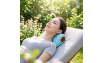 Ergonomic Neck Massage Pillow Vibrating Neck Massager Pillow Compact for Travel