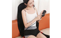 Fatigue Relief Heated Massage Cushion Soothing Heat Vibrating Car Seat Massager Single-Button Control Electric Back Massager Pad Auto Shut-Deactivate Timer for Office, Home