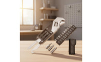 Foldable Design Folding Allen Key Set Size Markings Adjustable Wrench Compact for Repair, Garage