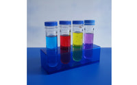 Acrylic Testing Tube Organizer with Lids Transparent Testing Tube Organizer with Tubes High Clearness Holder for Teachers