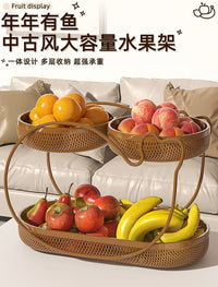 Multi-layer Fruit Basket Storage Rack for Home and Living Room