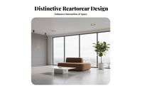 Creative Shape Double-Sided Island Bench Modern Aesthetic Commercial Furniture Easy Setup Lobby Seating High Weight Capacity for Interior Designers, Business Owners, Office Managers, Reception Area, Retail shop, Waiting Room