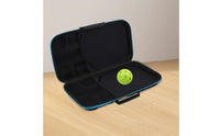 Racket Sport Paddle Case Zipper Closure 2-Paddle Carrying Case Internal Mesh Pockets for Travel