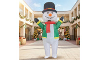 Inflatable Snowman Costume Unisex Inflatable Snowman Costume Tear-Resistant for Adults, Holiday Processions