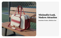Badminton Racket Bag Large Capacity Pickleball Paddle Bag Sports Tote with Racket Holder Multiple Pockets Pickleball Court Tote