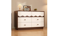 Wood Storage Cabinet with Drawers Wooden Sideboard with Drawers Sturdy Wooden Sideboard Buffet Cabinet for Apartment Dwellers, Living Room