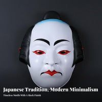 Horror & theme Japanese Hannya face covering Intricate Design Costume Accessory fiendish Face Covering for Halloween aficionados, Theater actors, Cultural Festivals, Theatrical Productions, Stage Performances, wall display Decoration