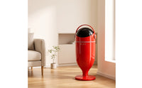 Tall Trash Can with Inner Inner Container Dome Top Floor Trash Can Cylindrical Garbage Bin with Removable Inner Inner Container Glossy for Kitchen, Living Room