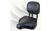 Bike Seat Cushioned Cycle Saddle Wide Cycle Saddle with Back Support for Tricycles