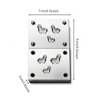 Two-Part Metal Forming Die Hydraulic Horse Mold Robust Steel Die Mold Reusable for Jewelers