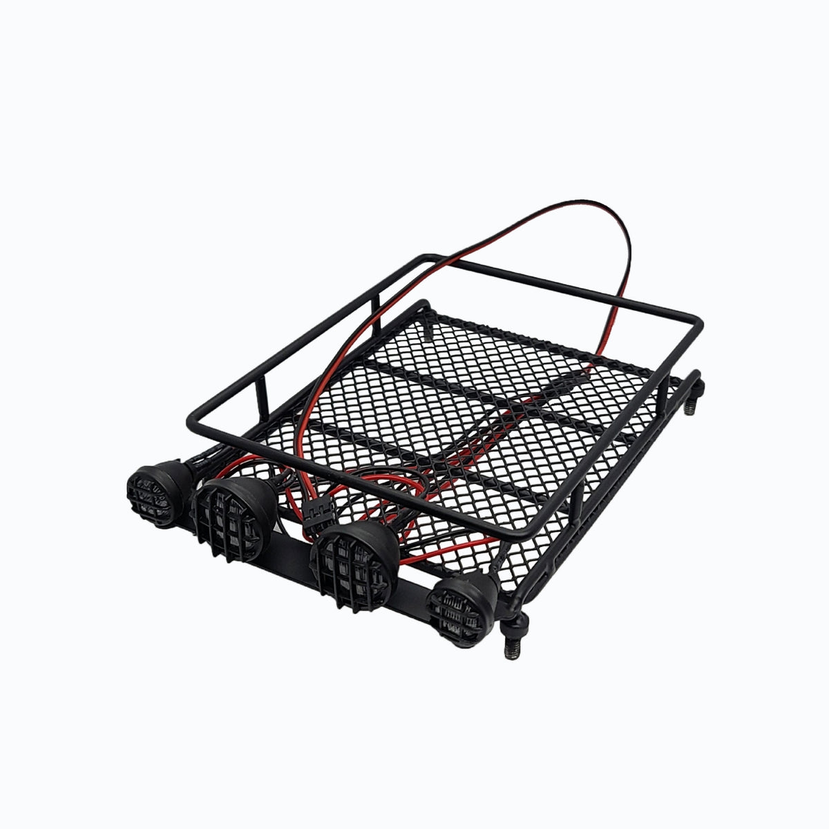 RC Roof Rack with Mesh Surface Solid Accessory for Scale Model Upgrades
