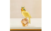 Owl Figurine Crystalfaceted Avian Figure Decor Faceted Ornament for Collectors, Modern Decor Aficionados, Desk, Bookshelf, Living Room