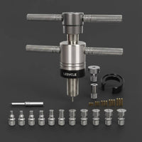 Precision Fit Hub Bearing Puller Expanding Collet Design Wheel Hub Bearing Puller Easy to Use Metal Body for Bike Mechanics, Cyclists, Workshop, Garage