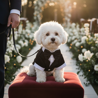 Pet Wedding Suit Tuxedo with Bow Tie for Dogs and Cats