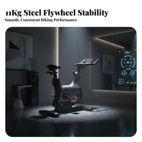 Adjustable Resistance Indoor Cycling Bike Quiet Operation Indoor Cycling Bike Padded Comfort Seat Cardio Exercise Machine LCD Digital Monitor for Apartment