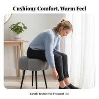 Multi-Purpose puffyShaped Pouf Thick Sponge Cushion Sculptural Pouf Modern Design Vanity Stool Soft Upholstery for Makeup Enthusiasts, Apartment Dwellers, Young Adults, Bedroom, Dressing Room, Entryway