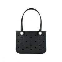 Lightweight EVA Tote Bag Washable EVA Hole Tote Easy to Clean Waterproof Plastic Handbag Long-Lasting for Women, Teens, Pool, Travel, Shopping