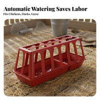 Fowl Waterer Sturdy Automatic Chicken Drinker Thickened Weight-Driven Fed Chicken Waterer for Farmers, Homesteaders, Backyard, Outdoor, Barn