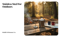 Perforated Filter Basket Percolator Coffee Maker Side Handle Stainless Steel Percolator