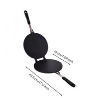 Double Sided Egg Cooking Tray Hinged Egg Roll Cooking Pan Textured Cookware