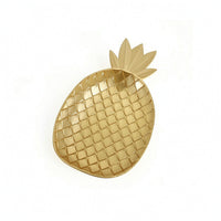 Fruit Tray Gold Decorative Tray Embossed for Coffee Table