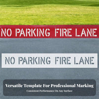 No Parking Fire Lane Restricted Access Area Stencil Flexible Restricted Access Area Marking Template Parking Lot Stencil for Property Managers