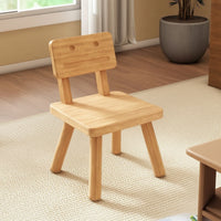 Wooden Stool Stable Low Stool Compact Footstool for Bedroom