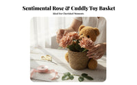 DIY Craft Project Bear Flower Arrangement Holder Teddy Bear Basket for Florists, Women, Holiday Celebration, Birthday Party, Home Decor