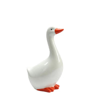Ceramic Goose Glazed Goose Figurine Small Ornament for Shelf