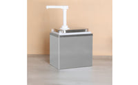 Food Grade Material Sauce Pump Dispenser Precise Dispensing Stainless Steel Lid Sauce Pump Easy to Clean for Chefs, Coffee Shop, Restaurant