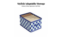 Foldable Closet Container Space Saving Organizer Box easy-pull Handle for Adults