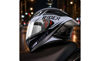 Complete Coverage Headgear | Washable Liner, Ventilated with Sun Visor, for Road Riding