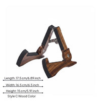 Portable Folding Wooden Guitar Stand Stable Wood Instrument Stand Universal Foldable Guitar Holder Safeguarding for Practice Room