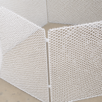 5m Folding Fence Panel 10 Pack, Poultry Fence Panel for Poultry Netting Enclosure, Portable Livestock Enclosure 60cm High x 50cm Long