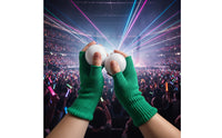 Ribbed Fingerless Gloves Stretch Half-Finger Gloves Stretchable Apparel Comfortable for Concertgoers