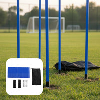 Soccer Training Poles Connectable Design Soccer Slalom Poles Versatile-Sport Basketball Training Markers for Gym