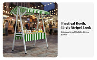 Quick Setup Outdoor Advertising Table Heavy Duty Portable Vendor Stand Spacious Countertop Foldable Market Stall Stable Structure for Small Business Owners, Event Organizers, Crafters, Farmers Markets, Street Fairs, Temporary Shops, Tourist Attractions