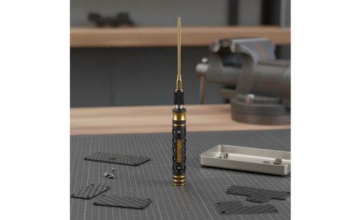 12 in 1 Screwdriver Set Titanium Coated Mini Model Repair Screwdriver Non-Slip Grip Compact Repair Tool Set for Workbench