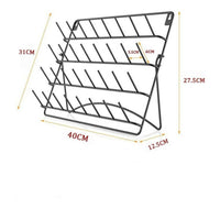 Space Saving Wall-Mounted Thread Rack Large Capacity Metal Sewing Thread Holder Easy to Install Sewing Line Display Rack Long-Lasting for Sewers, Crafters, Craft Room