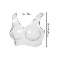 Photo Prop Transparent Bra Mannequin Lightweight Bra Display Mannequin Portable Underwear Display Torso for Product Photography