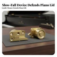 Grand Piano Lid Slow Close Mechanism Silent Operation for Recording Studios