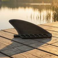 Curved Surfboard Fin with Screw Compact Replacement SUP Fin Portable Thumb Screw Waterproof for Surfing