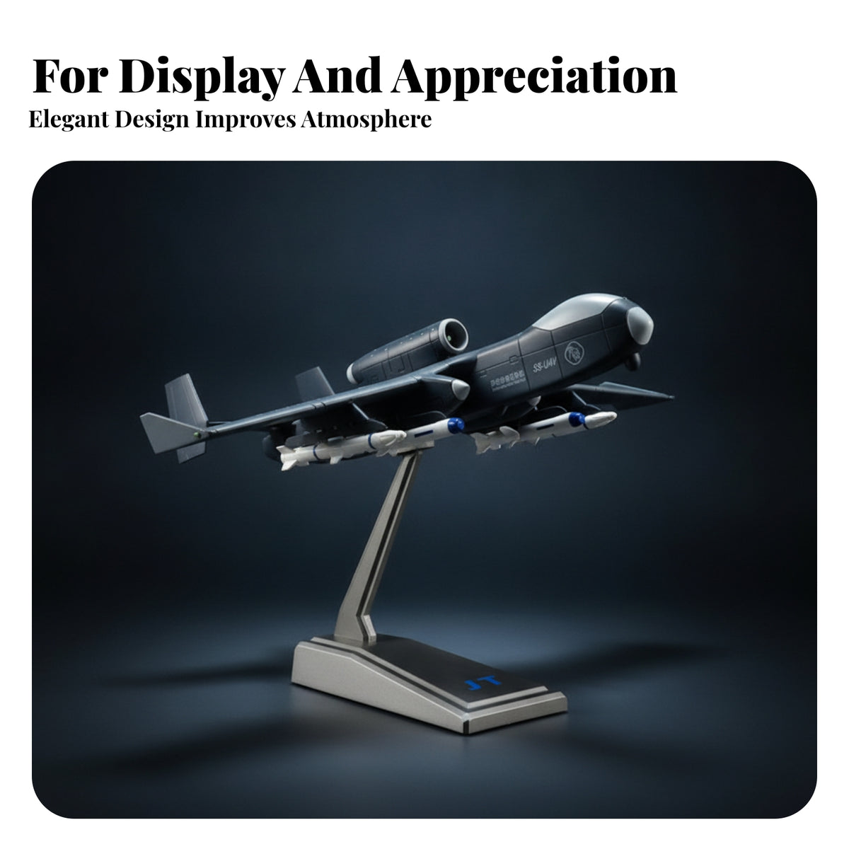 1/45 Decorative Drone Model Ornament Underwing Details Aviation Decor