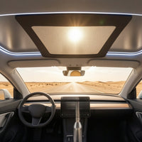 Motorized Sunshade Electric Car Sunshade Low Profile Assembly with Control Module for YL Electric Vehicle Interior