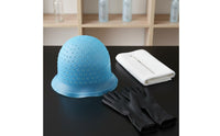 Hair Dye Tool Set Reusable Hair Dye Cap Easy to Clean Silicone Highlighting Cap Kit for Beginners