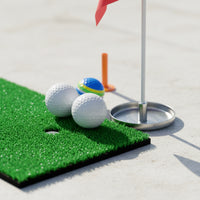 Floating Golf Training Kit with Mat Compact Golf Accessory Package with Balls Portable Practice Balls Easy to Clean for Poolside