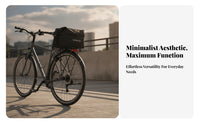 Water-Resistant Insulated Bike Bag Aluminum-Foil Lined Cycle Rear Storage Bag Soft-Sided Flap Top
