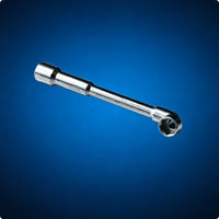 M3 Mini Cross Wrench Compact L-Type Socket Wrench Steel Tool Chrome Finish