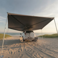 Wide Coverage 270-Degree Awning Waterproof 270 Degree Awning Fold-out Camping Shelter Weather-Resistant for Overlanders, Campers, SUV